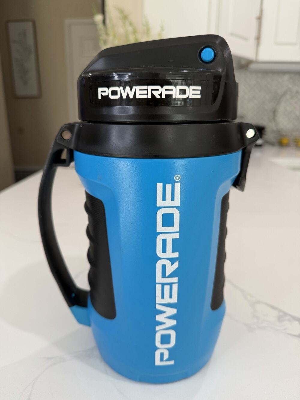 Powerade 64 oz (2L) Sports Water Jug with AutoSpout and Handle blue